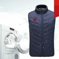 thumbnail image 6 of Winter Outdoor Fast Warm Up Heated Vest Usb Smart Warm Layer Cotton Padded Sleeveless Zip Up Jacket Regular Fit Heated Vest for Men, 6 of 8