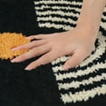 thumbnail image 3 of Unique Bargains Non-Slip Absorbent Resist Dirt Entrance Mat Soft Fluffy Carpet Doormats Dark Gray 20"x32", 3 of 7