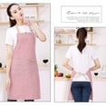 thumbnail image 4 of ACDANC 2Pcs Apron,Adjustable Neck and Back Ties Apron for Women with Pockets,Spacious Double Pockets Aprons,Style6, 4 of 4