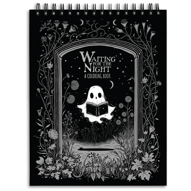 Libro para colorear ConQuest Journals Waiting for the Night Gothic