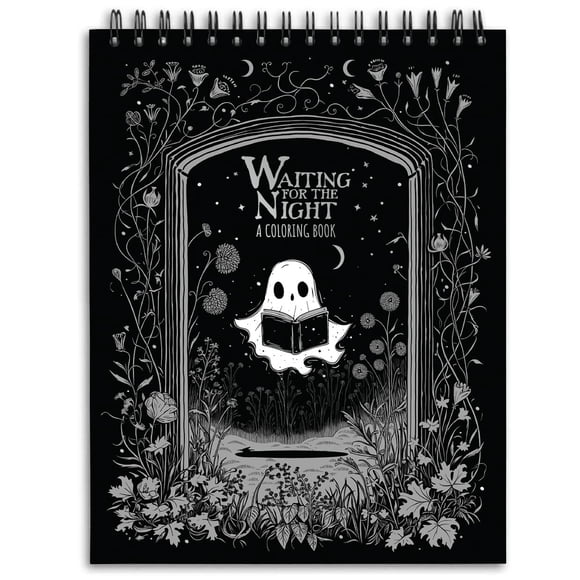 Libro para colorear ConQuest Journals Waiting for the Night Gothic