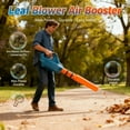 thumbnail image 4 of Leaf Blower Air Booster, Air Flow Booster for Blower,Universal Leaf Blower Nozzle Attachment,Turbo Nozzle Extension Boosts Speed & Power for Yard, Lawn, and Driveway Cleanup (Black), 4 of 7