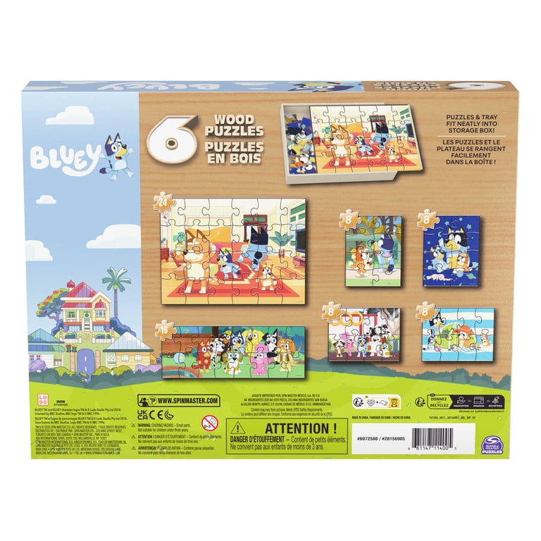 Spin Master Bluey 6-Pack Wood Puzzles Collection photo 6