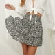 thumbnail image 4 of Faldas Para Mujer Casual Vintage Cintura Alta Estampado Floral Playa Falda Corta Con Volantes Odeerbi  ODB124838, 4 of 7