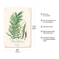 thumbnail image 2 of Geonoma Maxima - Palm Tree - Vintage Botanical Illustration by Carl Friedrich Philipp von Martius c.1820s - 8 x 12 inch Vintage Metal Tin Sign, 2 of 4
