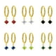 thumbnail image 2 of Nvzi Pendientes - Pendientes colgantes exquisitos, pendientes de mujer con circonitas, color negro, 2 of 4