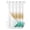 Mint, Beige, White, variant on No Hook Shower Curtain, Beige Teal Ombre Long Bathtub Curtains with Snap in Liner, Turquoise Farmhouse Aesthetic Gradient Waterproof Washable Fabric Bathroom Curtain Set, 72" x 78"