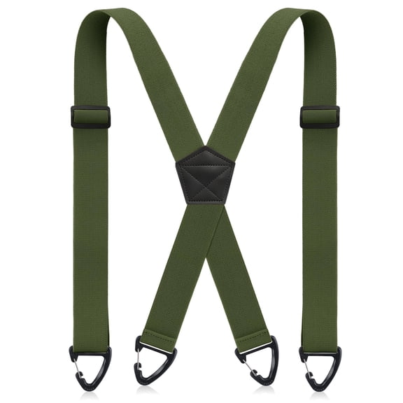 Fiykzur X‑Back Hidden Suspenders for Men, 1.5 Inch Wide Adjustable Elastic Straps