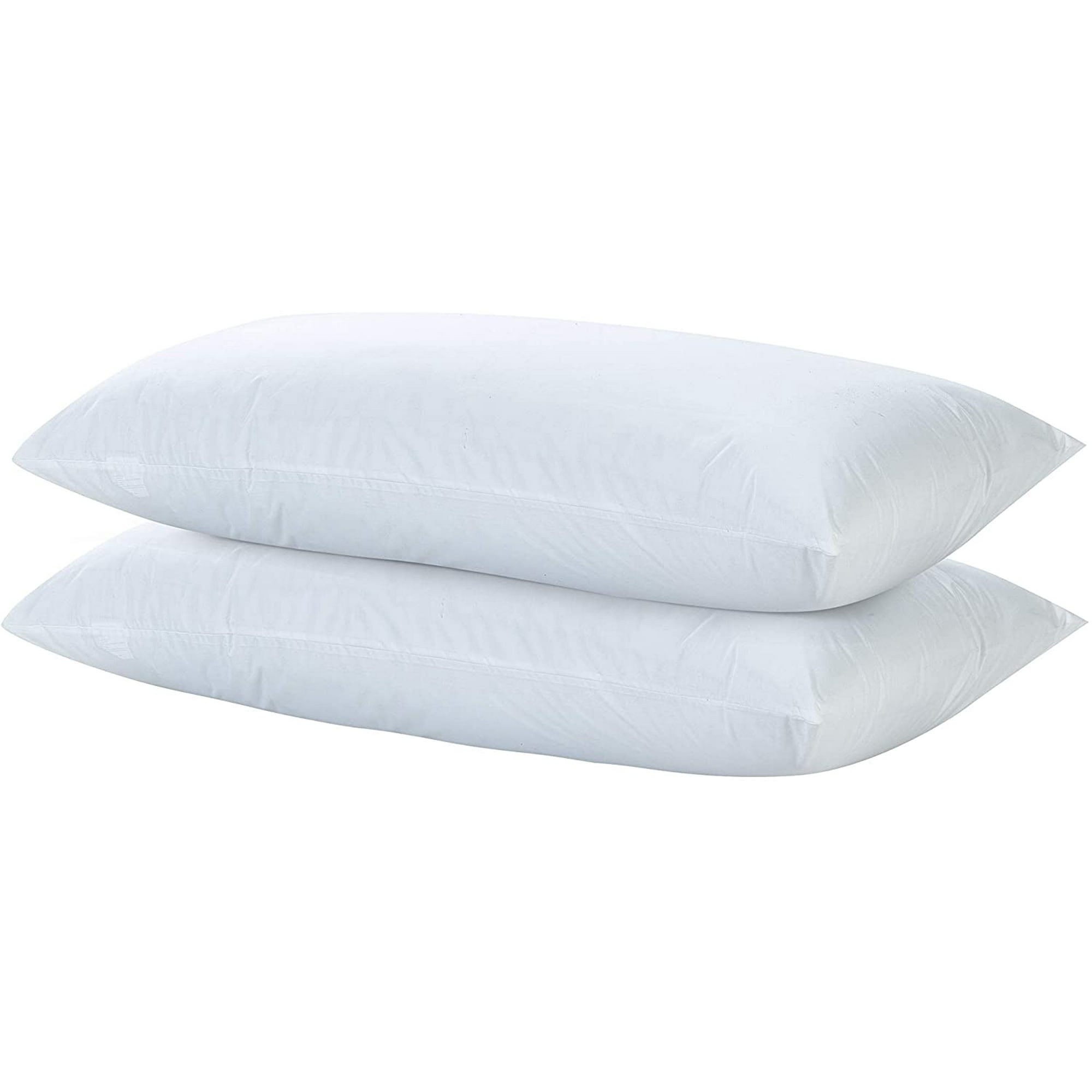 2 Pack Zippered Waterproof Pillow Protectors u2013 Bed Bug Proof Encasement Pillow Covers u2013 Soft Brushed Microfiber u2013 21 x 55 Inch Body White Walmart