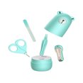 thumbnail image 1 of Kit cortauñas 4 piezas de seguridad para el cuidado de las uñas del bebé kit clipper + tijeras redondeadas + recortadora + nariz pinza de limpieza para recién nacido infantil verde Tomshoo Kit cortauñas, 1 of 7