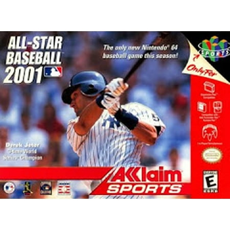 All-Star Baseball 2001 - N64 (Refurbished) (Best N64 Baseball Game)