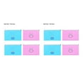 thumbnail image 3 of Redempat 4pcs/10pcs Masks Storage Box PP Portable Holder Organizer Face Masks Container Reusable Ouutdoor Dustproof Case 2*blue+2*pink 2Set, 3 of 6