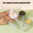 thumbnail image 2 of LIOUCBD 3PCS Clear Plastic Ice Scoop, 24 ounces Alec Ice Scoop, Kitchen Scoop for Ice Bucket Ice, Popcorn, Coffee Beans, Flour (24 oz.), 2 of 14