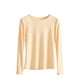 thumbnail image 2 of Pijama de manga larga para mujer, moda de otoño e invierno, ropa de abrigo, camisa de manga larga, camisa fina, ropa interior ajustada, blusa de poliéster para mujer, 2 of 6
