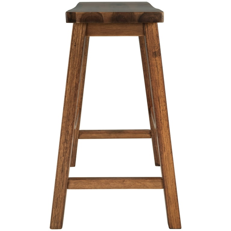Set of 2 Counter Height Dining Stool Bar Stool Wood Dining Chair
