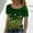 Green summer tops 2023 women, variant on Dyegold Summer Tops for Women 2023 Trendy, Cute Summer Tops for Women Floral Print Basic Henley Shirts Round Neck Short Sleeve Blouse Casual Loose Fit Tunics