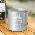 thumbnail image 3 of 300ML Picnic Cup Ultra-light Hiking Mug Outdoor Kitchen Equipment Sport Supplies (Silver), 3 of 8