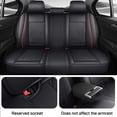 thumbnail image 3 of 2004 for Suzuki Forenza Car Seat Cover, Black and Red Trim Car Seat Covers, PU Leather 5 Piece Full Set With Lumbar Support Suitable for All Seasons, Give Your Interior a New Look, 3 of 9