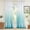 Blue, variant on YuanGuangQ Gradient Semi Sheer Curtains for Balcony Living Room, Ombre Color Block Light Filtering Drapes, Soft Voile Sheer Curtain Panels for Bedroom Office Patio