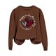 thumbnail image 1 of Gibobby Sudaderas con cremallera Sudadera con capucha de manga larga con estampado de amor para el día de San Valentín informal a la moda para mujer (Café, L), 1 of 4