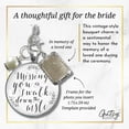 thumbnail image 3 of Wedding Bouquet Memorial Charm Missing You White Silver Tone Memory Photo Jewelry, 3 of 9