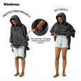 thumbnail image 2 of Winthome Surf Poncho Changing Towel Robe with Hood and Pocket,Changing Towel Poncho Quick Dry for Surfing Beach Swimming Outdoor Sports ( Black XL), 2 of 5