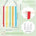 thumbnail image 2 of 1set Hanging Hair Pin Storage Frame Hair Bow Holder with Plastic Hook Wooden Sticks & Polyester Ribbon Rectangle Colorful 3.1~89x1.4~2.2x0.2~1.4cm 9pcs/set, 2 of 5