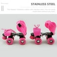 thumbnail image 4 of UPGRATOR 1 Paire de Butées d'Orteil pour Patins à Roulettes Noir Rose Caoutchouc Acier Inoxydable Hauteur Réglable Outils de Frein Usage Intérieur Extérieur, 4 of 8