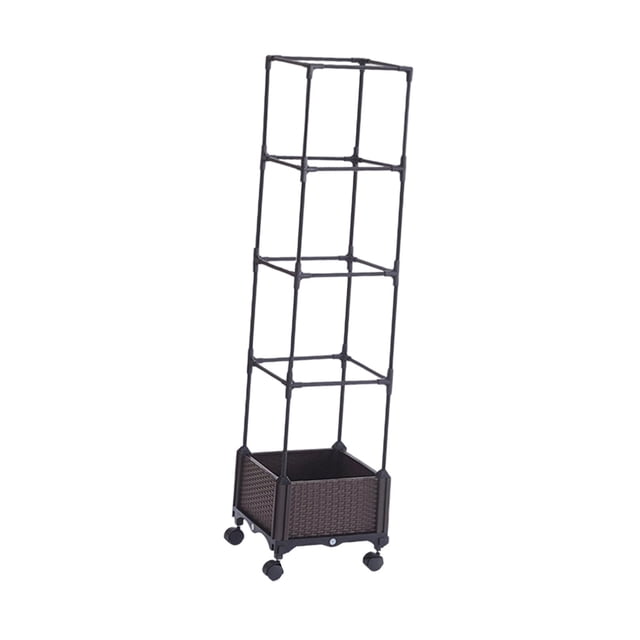 Macetero rectangular con enrejado para tomates, jardinera elevada. Estilo B