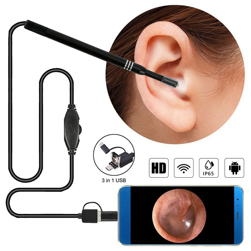 Led Endoscope Otoscope Ear Camera Scope Ear Wax Removal Kit Earwax