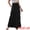 Black, variant on DARING DIVA Women's Elastic Swing A Line Beach Skirt Small Khaki