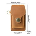 thumbnail image 3 of JeashCHAT Leather Cell Phone Holster for Men Leather Retro Mobile Phone Bag Outdoor Sports Men's Bag Wear Belt Mobile Phone Pocket, 3 of 7