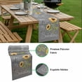 thumbnail image 5 of You Are My Sunshine Table Runner - 108 Inch Long, Kitchen Dining Table Runner Dresser Scarves, Yellow Sunflowers Cute Bees Heart Grey Farmhouse Decor for Coffee Tables Wedding Party Banquet, 5 of 8