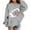 Grey, variant on Girls' Cherry Graphic Pullover Hoodie, Soft Long Sleeve Cute Sweatshirt Top for Kids