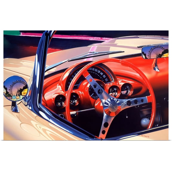 Great BIG Canvas | "'58 Corvette" Art Print - 48x32