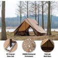 thumbnail image 3 of Camping Hot Tent Cabin Tent, Chalet 70 Pro Portable WallTent with Stove Jack and Two Poles for 2-3 Person Hiking, Backpacking, 3 of 9
