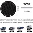 thumbnail image 2 of Yazoeia 2 PCS Bling Car Cup Coaster, 2.75 Inch Anti-Slip Anti-Scratch Cup Holder Insert Coaster, Sparkling Crystal Rhinestone Auto Cup Mat, Universal Interior Car Accessories (Black&Gray), 2 of 6
