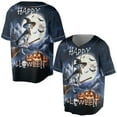 thumbnail image 3 of Happy Halloween Dalmatian Witch Pumpkins Bats All Over Print 3D Baseball Shirt Dog Lover Softball Sport - 13012, 3 of 6