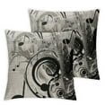 thumbnail image 2 of Acheng Music Notes Pillow Case,Black-White Music Notes Cushion Cover Square Standard Home Decorative for Men/Women White Black,2 Pcs White, 2 of 6