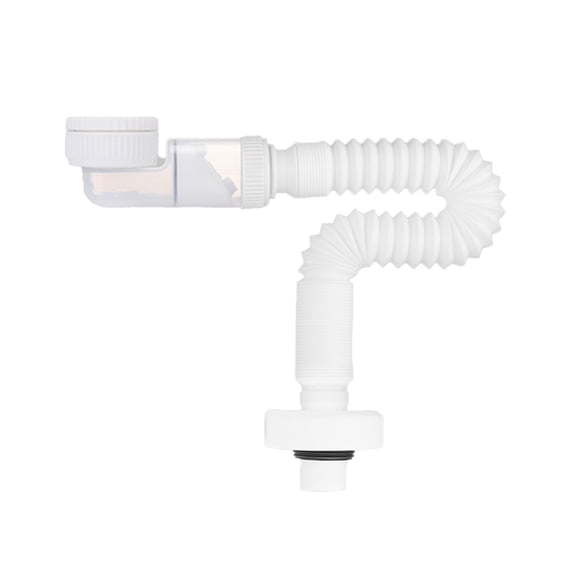 Adjustable Space-Saving Siphon Flexible Drain Hose G1-1/4 Waste Water Pipe Bathroom Fixture Bathroom Sink Hoses Bath Accessories