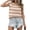 Khaki, variant on Women Short Sleeve Sweater Summer Striped Crochet Tops Casual Cap Sleeve Sweater Vest