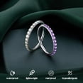 thumbnail image 5 of G23 Titanium Nose Rings Hoops - AB/Rainbow/Clear CZ Nose Piercings 16/18/20G Septum Rings Cartilage Helix Rook Tragus Lobe Daith Earrings Body Jewelry for Women Men 6/7/8/9/10/11/12mm, 5 of 10