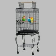GoDecor 57" Parrot Bird Canary Parakeet Cockatiel Finch Bird Cage