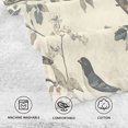 thumbnail image 5 of Yayeee 2 Pack Hand Towels for Bathroom 100% Cotton 16" x 28" Soft Absorbent Kitchen Towel, Beige Birds, 5 of 7
