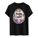thumbnail image 4 of Camisa Casual de Cuello de la Tripulación de la Impresión de Pascua de Manga Corta de Verano Top Ligero de Poliéster para los Hombres, Camiseta de Manga Corta para el Uso Diario de Primavera Verano, 4 of 8