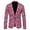 Pink, variant on Fgnfyis Suit Jacket for Men Mens 3D Sequin Suit Printed Pocket Lapel Button up Suit Jacket for Standout Style Jackets for Men Black M