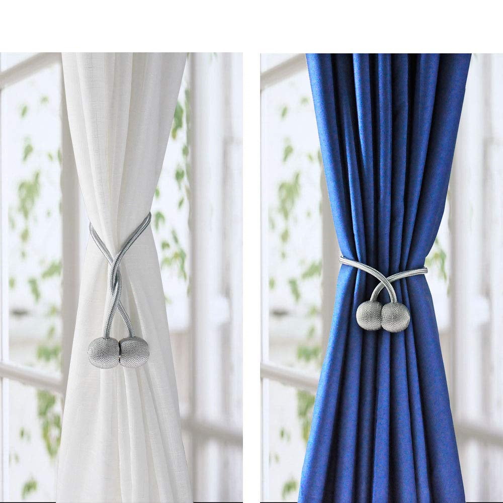 Home Window Curtain Tie Backs Clips Strong Magnetic Office Decor Drape 