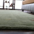 thumbnail image 4 of Rugsotic Carpets Handmade Rugs Hand Knotted Loom Rectangle 8'x11' Green Wool for Indoor Use, 4 of 8