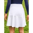 thumbnail image 4 of Sociala Womens Knee-Length Tennis Skirts with Pockets Ruffled Layer Sport Skirts, 4 of 6