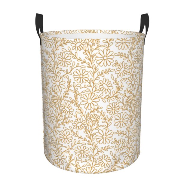 Fotbe Plant Cesto de Ropa con Asas, Cesto Impermeable de Gran Capacidad, Bolsa de Lavado para Dormitorio, Cesto de Ropa con Ruedas y Asas-Medium